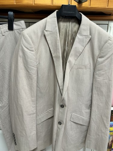 Mexx herrenanzug 52 beige - herrenanzug, gr.