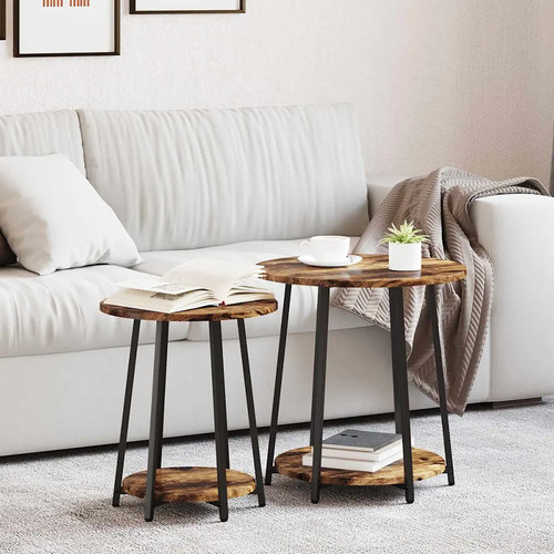 Beistelltisch set mit regal - beistelltisch-set, 2