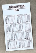 AUDEMARS PIGUET 1985 Kalender