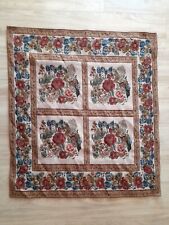 Vintage Brokat Tischdecke, Bauernmotiv, Trachten, german heritage