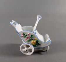 Antiker Stoke-on-Trent, Porzellan Gewürz-Schubkarre, englisch, Mintons & Hollins