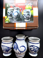 GERZ Steinau Weingedeck – Krug & 2 Becher – blaugrau – Originalverpackung