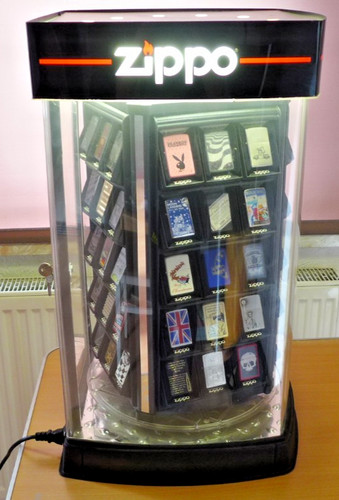 Rare zippo vitrine mit motor - vitrine,