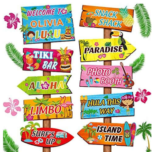 Luau party willkommensschilder - party,