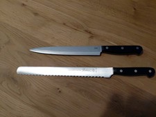 Brotmesser Messer 26cm EDELSTAHL WELLENSCHLIFF + TCM Küchenmesser Fleisch Gemüse