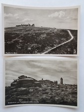 Postkarten Echtfoto mit Stempel Hexe OFFICIELLE ANSICHTSKARTE BROCKEN um 1940/50