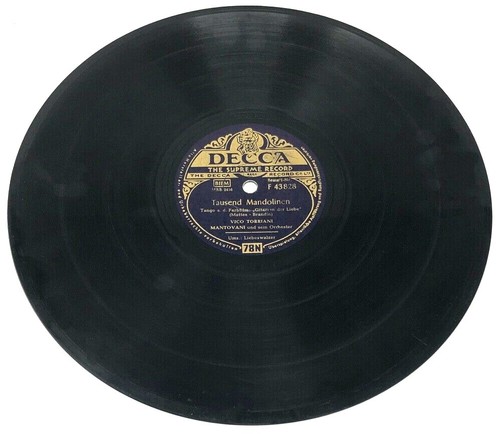 Schellackplatte decca f - 10",
