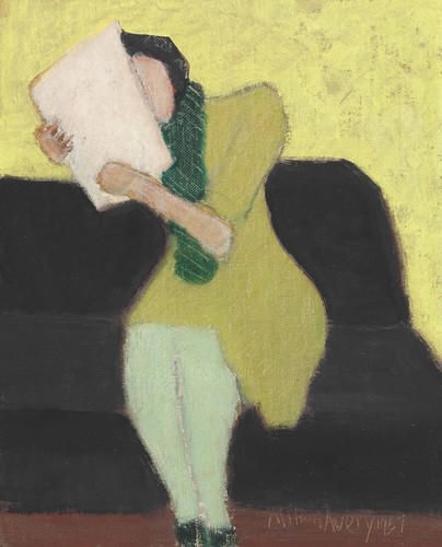 Milton avery sitzende figur - avery,