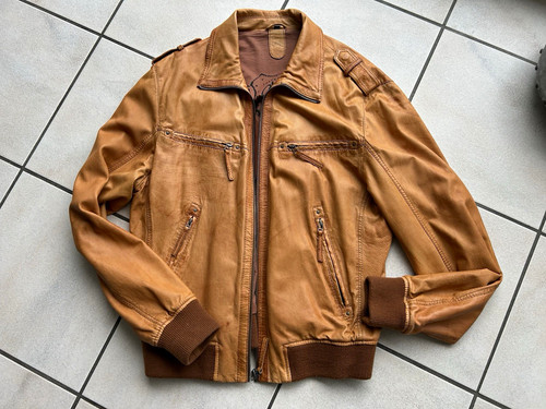 Lederjacke bomberjacke - lederjacke, ,