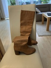 Damen Stiefel Cognac Größe