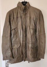 Feines Nappaleder Long Jacke Herren Gr.50 , leicht warm gefüttert.
