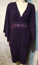 BONPRIX LILA  BI  STRETCH TUNIKA SHIRT KLEID Gr. 40 42 44