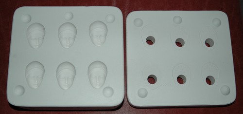 Vintage gießform masken - -,