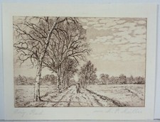 Martin Paul Müller/  Radierung / Nachlass signiert /  Worpswede/ 4