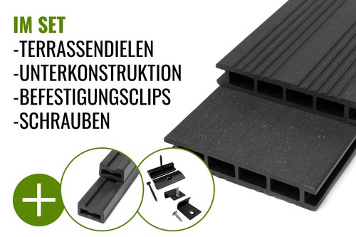 Wpc terrassendielen anthrazit - wpc,