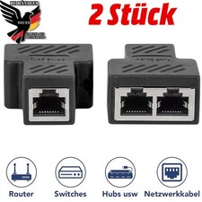 2x RJ45 LAN Splitter Y
