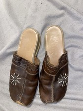 Plateau Sandalen Clogs Holz