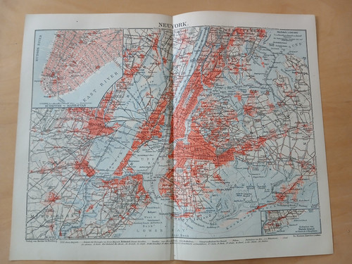 Landkarte stadtplan um 1905 - landkarte,