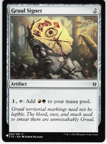 Gruul signet common - the, list