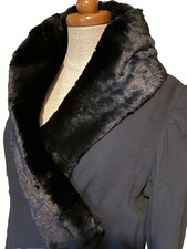 Vintage schwarzer Georgette