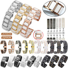 Luxus Edelstahl Keramik Uhrenarmband Armband 14mm/16mm/18mm/20mm/22mm Universal
