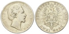 Bayern - Ludwig II. - 1864-1886 - 2 Mark 1880 - J.41