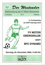 5.11.2000 Motor Eberswalde-BFC Dynamo
