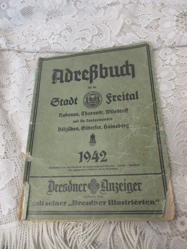 1942 adreßbuch stadt - adreßbuch, freital