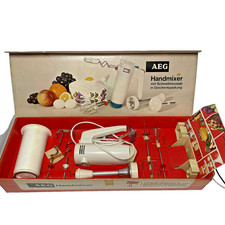 AEG Handmixer Typ: HM - Geschenkbox mit Zubehör - Vintage - Selten - getestet