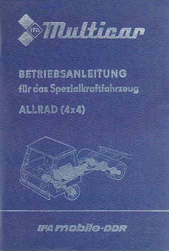 300997 bedienung multicar - 300997,