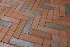 Pflasterklinker Rotblaubunt 21,6x7x5,2cm Klinkerpflaster Pflaster-Klinker Sopo