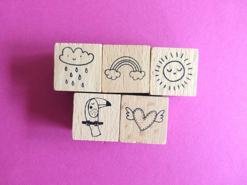 Motivstempel stempel blumen - ,