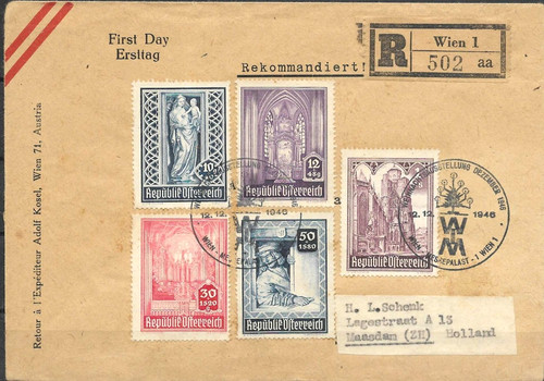 österreich 1946 fdc brief - 1946,,