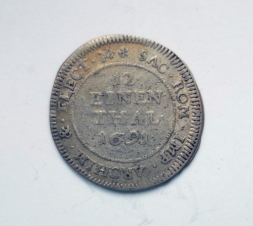 Thaler 1691 sachsen - 1/12,