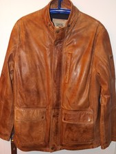 ++ Camel Active Lederjacke Gr. 58 hellbraun Herren Echtleder Top ++