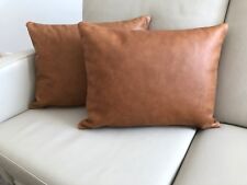 2 x Sofakissen 50x40 cm cognac