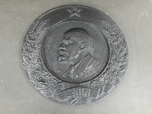 Lenin wandteller relief - lenin,