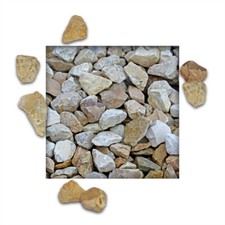 Kalksplitt Yellow Sun Juramarmor Gartenkies Zierkies Marmorsplitt