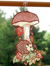 PLAUENER STICKEREI Fensterbild