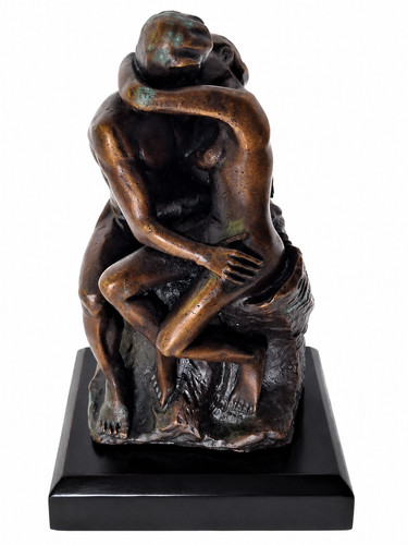 Auguste rodin der kuss - kuss, bronze