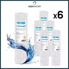 6x Stück 10 Zoll Wickelfilter Wasserfilter Sediment Filterkerze Kerzenfilter 5µm
