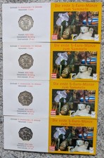 4 x 5 Euro Österreich 2002 Tiergarten Schönbrunn (alle 4 Motive)