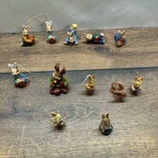Osterhasen Figuren Set Kunstharz – Easter Bunny Deko