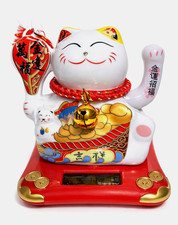 Solar Winkekatze Maneki Neko