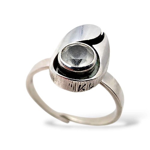 Finnischer moderner silberring - moderner,
