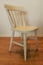 Original Vintage  Farmhouse Chair Stuhl Küchenstuhl weiss 50er 60er Shabby 