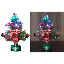 PEARL Weihnachtsbaum Lkw: LED-Weihnachtsbaum mit Glasfaser-Farbwechsler