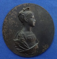 Luise von Preußen 1776-1810, Eisengussmedaille von L. Posch - 86 mm, 69,6 g