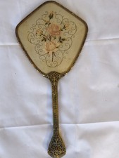 Jugendstil Handspiegel Messing
