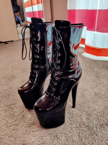 Pleaser plateau stiefeletten - pleaser,